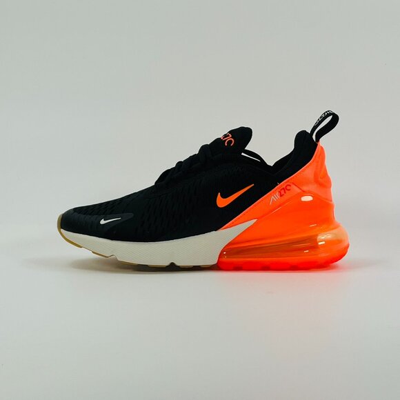 Nike Air Max 270 GS 'Black Total Orange' 943345-037 size 6 Youth / 7.5 Women - Picture 4 of 7